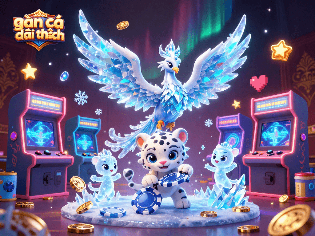 Engage in thrilling game bắn cá đổi thưởng with vivid characters and arcade elements designed for an immersive experience.