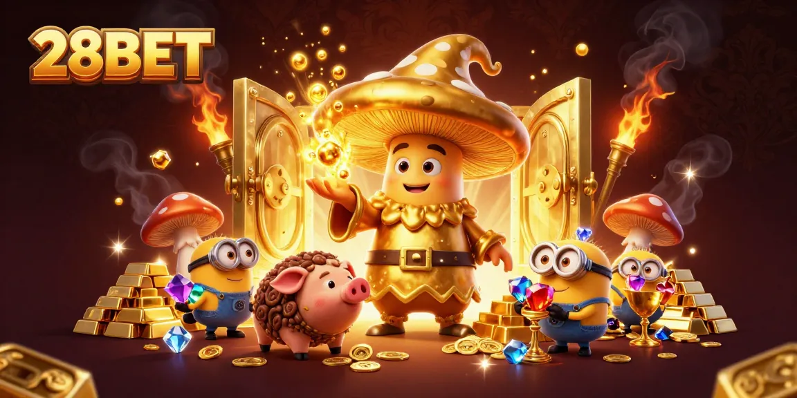 Experience magical wins with 28BET where treasure and luck abound in a vibrant casino atmosphere.