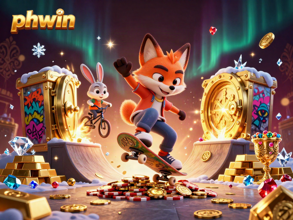 Experience the thrill of gaming at phwin with vibrant casino-themed action and dynamic characters.