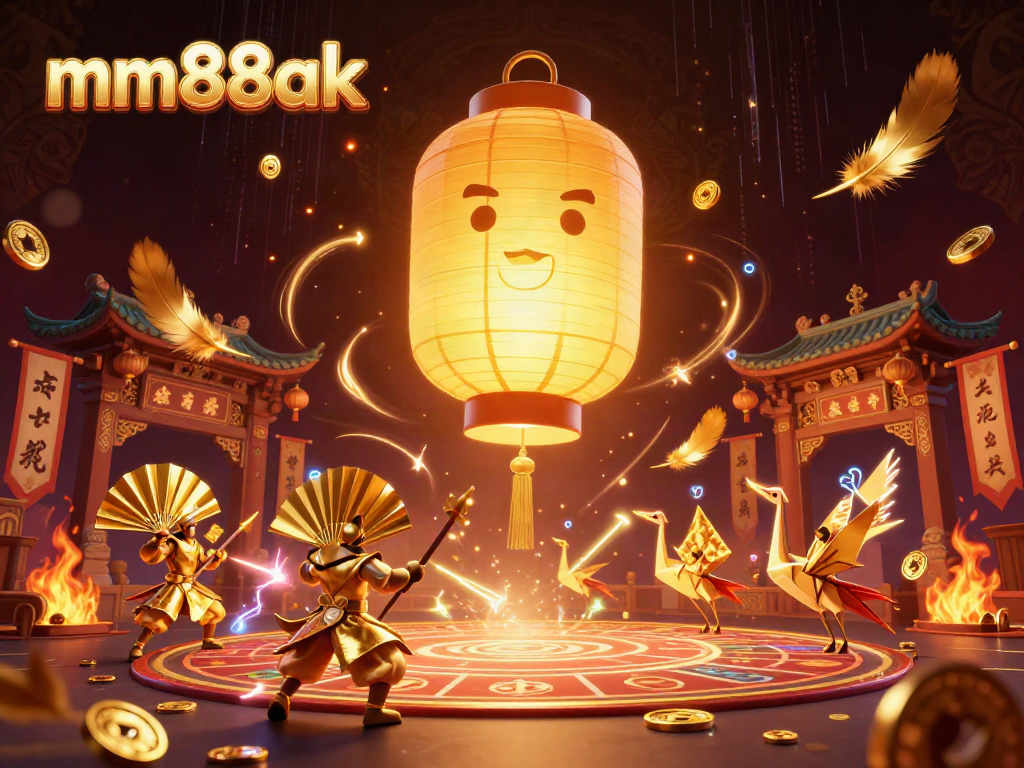 Experience thrilling gameplay at mm88ak with golden lantern spirit and vibrant casino elements.